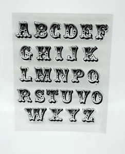 Großbuchstaben Alphabet klare Acryl Stempel, Buchstaben *UK Verkäufer, schneller Versand * 1Z - Bild 1 von 3