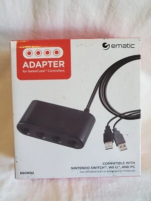Ematic 3-in-1 GC Controller Adapter for Nintendo Switch/Nintendo Wii U/PC - Image 1 of 4