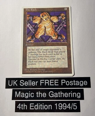 Magic the Gathering, The Rack, 4a edición, raro, artefacto, nuevo Reino Unido Foto 1 de 2