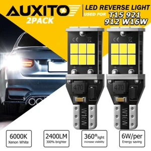 2X 921 LED Reverse Light Canbus Error Free 912 T15 W16W Backup Bulb 2400LM White - Bild 1 von 12