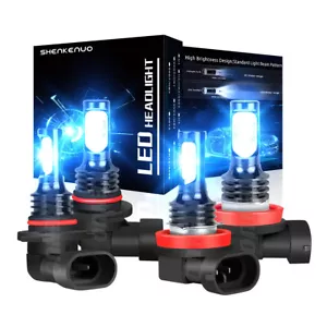H11 9005 LED Headlight Super Bright Bulbs Kit 8000K Blue 330000LM High/Low Beam - Picture 1 of 12