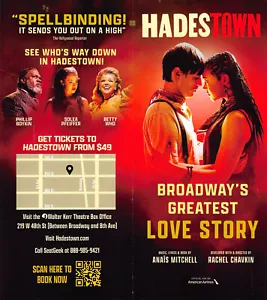 Hadestown musical 2023 Broadway New York City Ad Flyer Solea Pfeiffer Betty Who - Picture 1 of 2