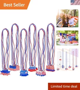 Assorted 4th of July Bead Necklaces – Perfect for Independence Day Celebrations - Picture 1 of 9
