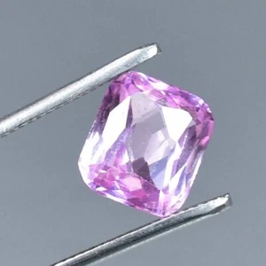 5.45 Ct Natural Pink Morganite Emerald Cut Loose Gemstone Certified 8x10 MM - Picture 1 of 5