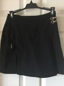 Jamie Sadock Golf Shorts Sz 2 Black Wrap Front Zip Pockets Rayon Spandex Nylon - Picture 1 of 11