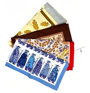 Vier Hermes Baumwollschals - Bild 1 von 5