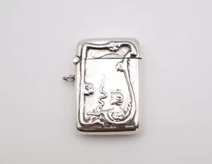 Vintage Sterling Silber Art Deco Stil Vesta Etui gestempelt 925 - Bild 1 von 17