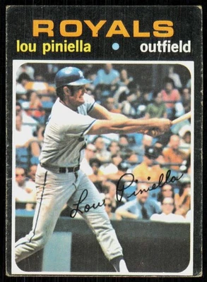 Topps Lou Piniella Kansas City Royals 1971 #35 Foto 1 de 2