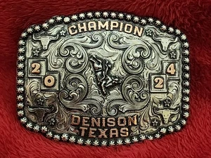 Rodeo☆2024☆X~Treme BULLRIDING Champion Trophy Buckle☆Denison Texas☆Selten☆W59 - Bild 1 von 15