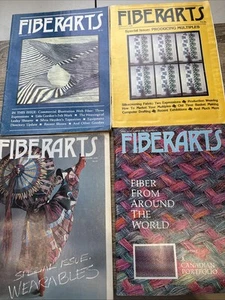 Vintage SELTENE Fiberarts Zeitschriften Nähen Weben 4 Stück 70er Jahre - Bild 1 von 15