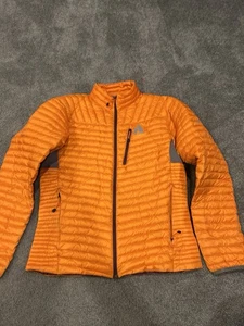 Chaqueta de plumón mediana naranja con cremallera completa Eddie Bauer First Ascent para hombre - Imagen 1 de 3