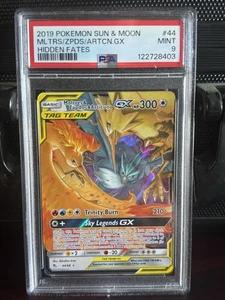 Pokémon TCG Moltres Zapdos Articuno GX Ultra Rare Card 44/68 Hidden Fates - Picture 1 of 1