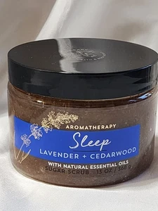Bath & Body Works AROMATHERAPY Sleep LAVENDER CEDARWOOD Sugar Scrub Sealed 13 oz - Picture 1 of 5