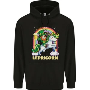 Lepricorn Funny St Patricks Day Leprechaun Childrens Kids Hoodie - Picture 1 of 39