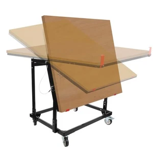 Panel Handler Cart and Shop Stand, Tilting Panel Carts with Rubber Swivel Cas... - Picture 1 of 8