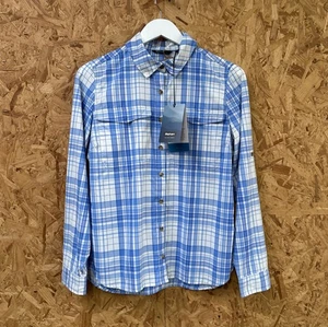 Camisa para mujer Rohan Pennine azul azul azul a cuadros mangas largas talla UK 10 NUEVA CON ETIQUETAS senderismo - Imagen 1 de 10