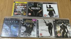 PS3 playstation 3, 7 game bundle, all manuals, Ex condition - Picture 1 of 11