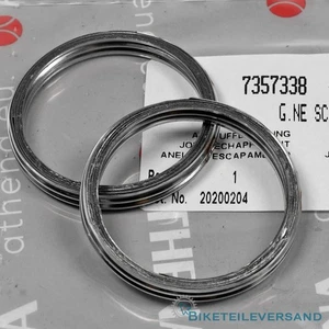 2X Krümmerdichtung Auspuffdichtung für Yamaha XV 500 SE XV 535 H SH N SN Virago - Bild 1 von 2