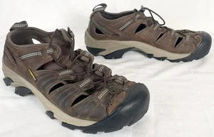 KEEN Arroyo II Hiking Sandals Mens Size 11.5 Waterproof Leather Brown Drawstring - Picture 1 of 6