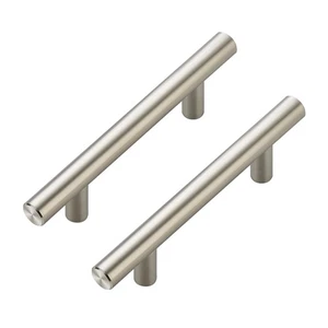 10 Stück Schrankgriffe Gebürstetes Nickel Schrankgriffe 3 Zoll Loch Mitte Küche... - Bild 1 von 8