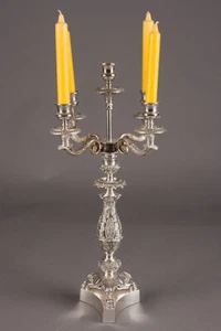 T-Ra-11 Eleganter Kandelaber Kerzenständer Kerzen Ständer im Empire Stil (1820) - Picture 1 of 1