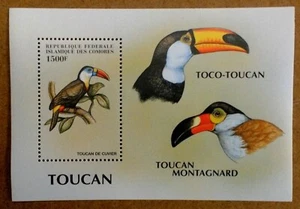 VINTAGE CLASSICS - Comoros 1999 - Birds, Toucans - Souvenir Sheet - MNH - Picture 1 of 1