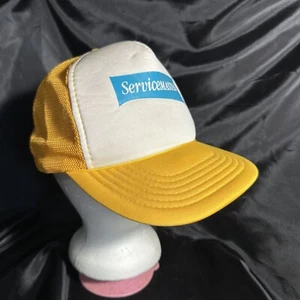 VITNAGE YELLOW WHITE SERVICEMASTER SERVICE RETRO SNAPBACK HAT - Picture 1 of 7