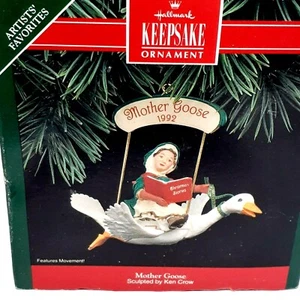 Mother Goose 1992 Hallmark Keepsake Ornament Sculpted by Ken Crow Christmas NOS - Picture 1 of 6