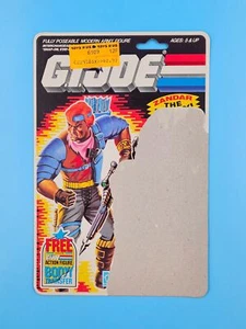 VINTAGE GI JOE ZANDAR UNCUT FULL CARDBACK WITH FILE CARD (36-BACK) WOW! 🔥 - Picture 1 of 2