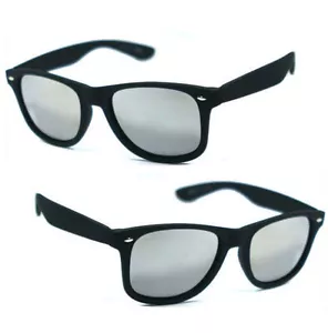Gafas de sol polarizadas clásicas marco cuadrado 52 mm - negro mate / espejo WF 01 - Imagen 1 de 4