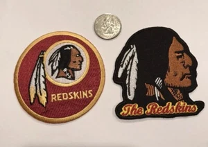 (2)-Washington Redskins vintage Style embroidered iron on logo patches 3”x 3” - Picture 1 of 3