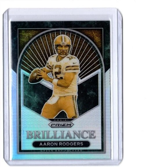 2022 Panini Prizm Brilliance Silver Prizm Aaron Rodgers Insert #b-6 Packers QB - Image 1 of 1