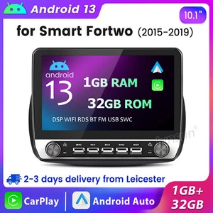 For Smart ForTwo 453 2015-2019 10.1" Carplay Android13 Car Radio Stereo GPS NAVI - Picture 1 of 18