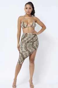 Printed asymmetric skirt set - Picture 1 of 6