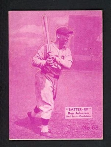 1934-36 BATTER UP # 63 ROY JOHNSON RED SOX EX 479338 (KYCARDS) - Picture 1 of 1
