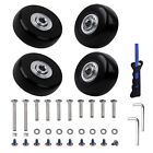  Luggage Suitcase Replacement Wheels Set of 4 PU Bearing Wheels 45mmx18mm