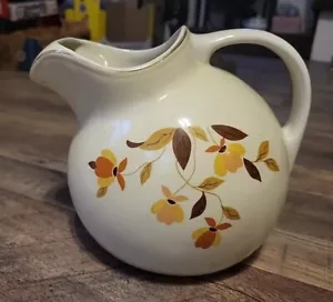 Hall's Superior Quality Kitchenware Autumn Leaf By Mary Dunbar Water Pitcher - Picture 1 of 10