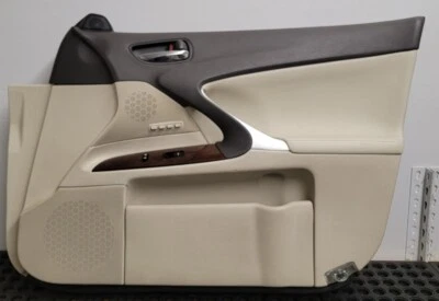 10-13 LEXUS IS250 IS350 FRONT  PASSENGER  RIGHT SIDE DOOR PANEL  TRIM  IVORY Foto 1 de 4