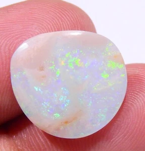5 Karat natürlicher australischer Feueropal Edelstein Cabochons zur Herstellung von Ringgeschenk. - Bild 1 von 8