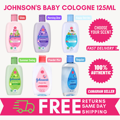 Johnsons Baby Cologne 125mL Regular Slide Summer Swing Happy Berries Powder Mist • 19.98$
