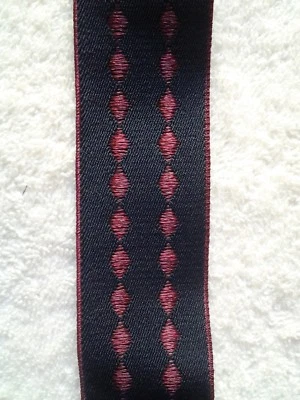 Nuevo Tirantes Ajustables Elásticos Vintage Negro con Borgoña Forma de Y Botón  Foto 1 de 4