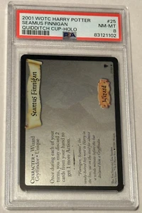 Harry Potter Juego de Cartas Coleccionables 2001 Copa Quidditch Seamus Finnigan Holo #25 WOTC PSA Calificado 8.0 - Imagen 1 de 5