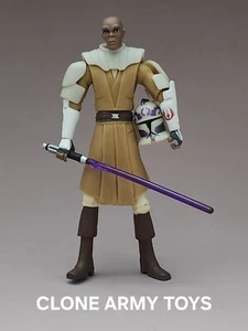 Star Wars Mace Windu Clone Wars Collezione CW06 6 Armature 3,75 Sciolte - Foto 1 di 1