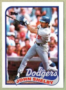 JOHN SHELBY Dodgers ~ 1989 Topps Wrong Back Error Card ~ FREE SHIPPING - Picture 1 of 2