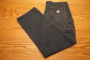 NUEVO CON ETIQUETAS JEANS CARHARTT PARA HOMBRE Múltiples Tallas Calce Relajado Utilitario Jean BD3327-M Azul - Imagen 1 de 3