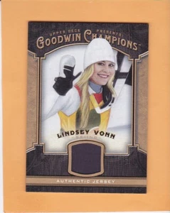 LINDSEY VONN 2014 UPPER DECK GOODWIN CHAMPIONS #M-LV MEMORABILIA SKIING NM-MT A2 - Picture 1 of 2
