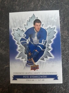 2017 Upper Deck Toronto Maple Leafs Centennial Pete Stemkowski Card# 66 - Picture 1 of 2
