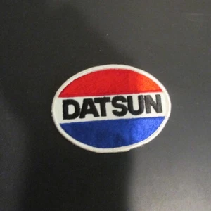DATSUN. Fabric Sew on Patch, Badge. 4" by 3". NEW. - Picture 1 of 3
