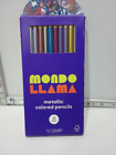 Crayons de couleur métallique MONDO LAMA - 12 pièces