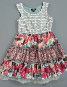 Zunie Toddler Size 5 Girls Tulle Flower Dress Nordstrom - Picture 1 of 4